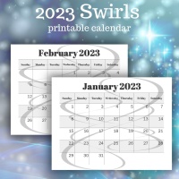 2023 Swirls Calendar