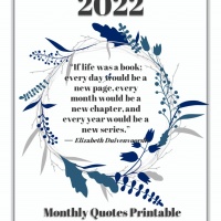 2022 Monthly Quotes Printable Calendar