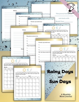 Rainy Days and Sun Days Monthly Mood Journal