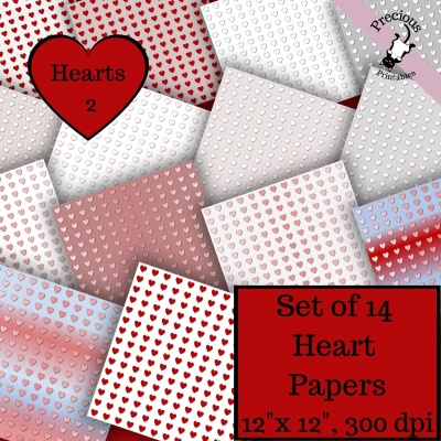 Hearts 2 Paper Pack