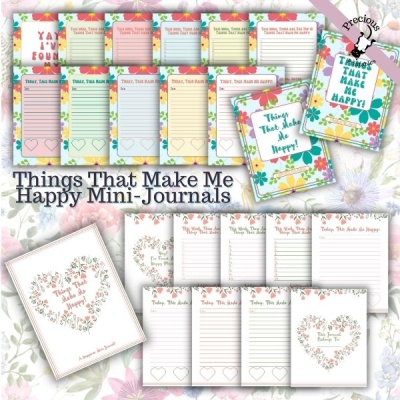 Things That Make Me Happy Mini-Journals PLR