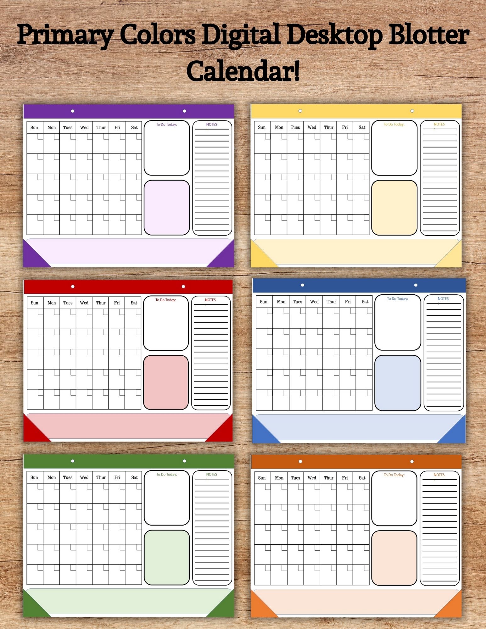 Digital Blotter Calendars Chelle's Precious Printables